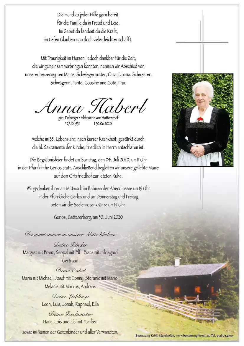 Parte von Anna Haberl